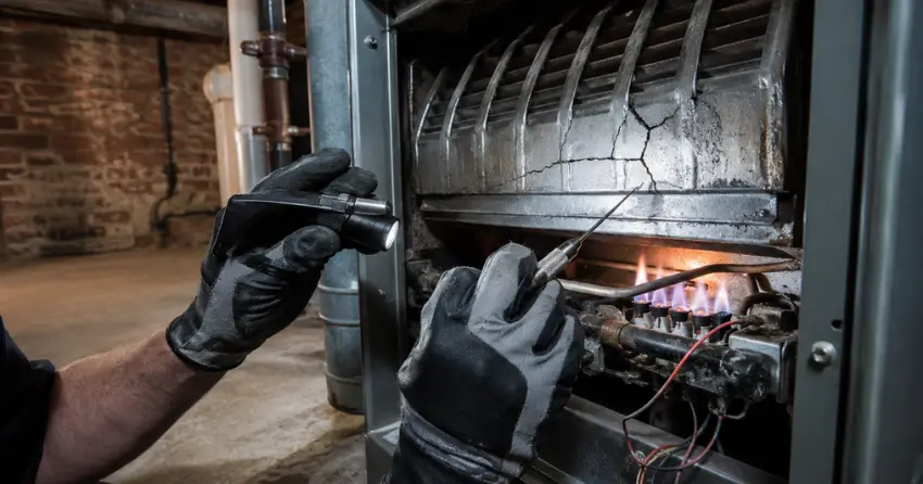furnace heat exchanger inspection Edmonton