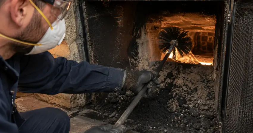 fireplace cleaning service flue inspection and creosote removal