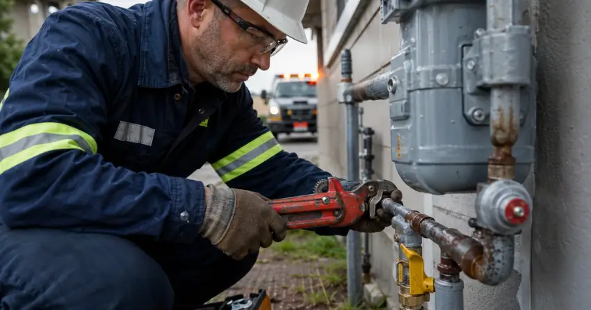 gas meter shutoff tag inspection and repair