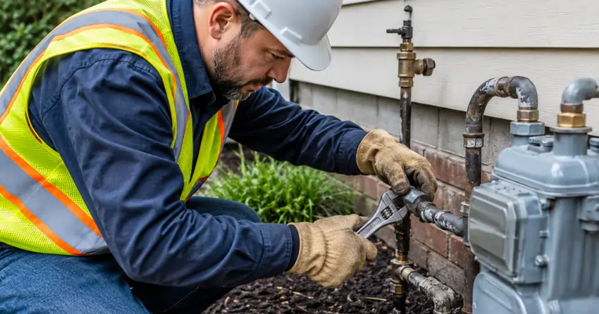 gas line repair Edmonton cost assessment and leak fix by certified technician