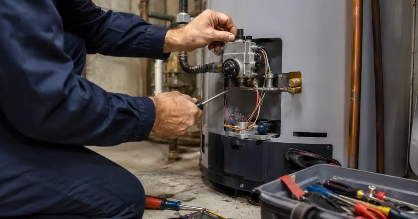 gas water heater repair near me diagnostic visit in Edmonton