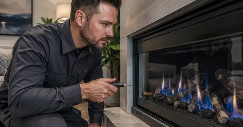 Gas Fireplace Inspector fall pre-season service visit