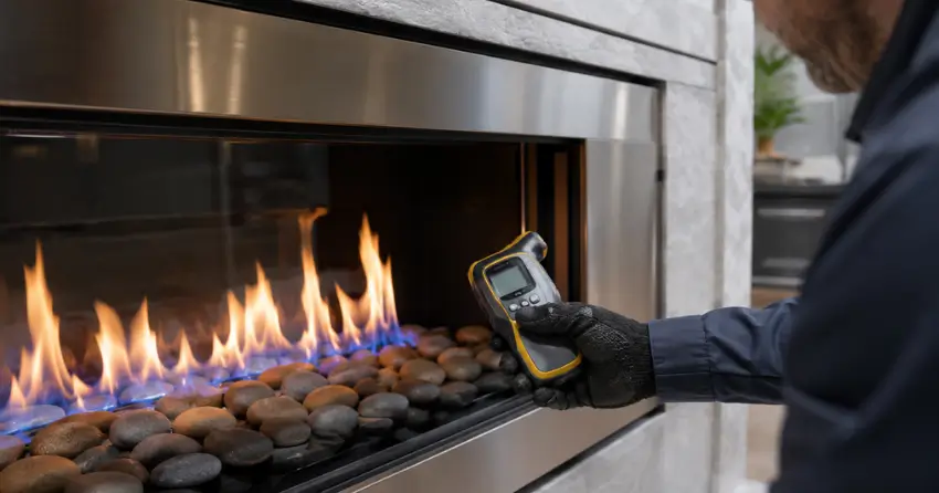 gas fireplace carbon monoxide safety service check