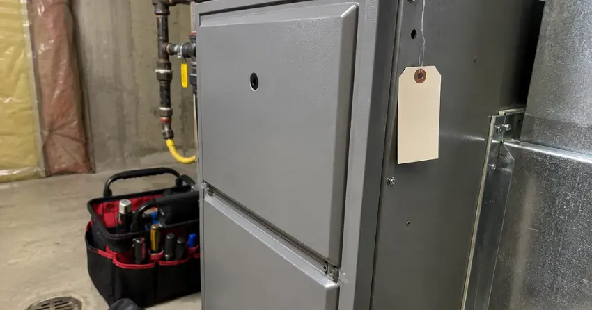 annual furnace service inspection completed in Edmonton